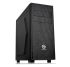 ThermalTake Mid-Tower Case Versa H24 (CA-1C1-00M1NN-00)Mid Tower, 2x5.25 + 3x3.5/3x2.5 hidden, 7 expansion slots, USB 3.0 x1, USB 2.0 x1, HD Audio, 1x120mm rear fan, Black
